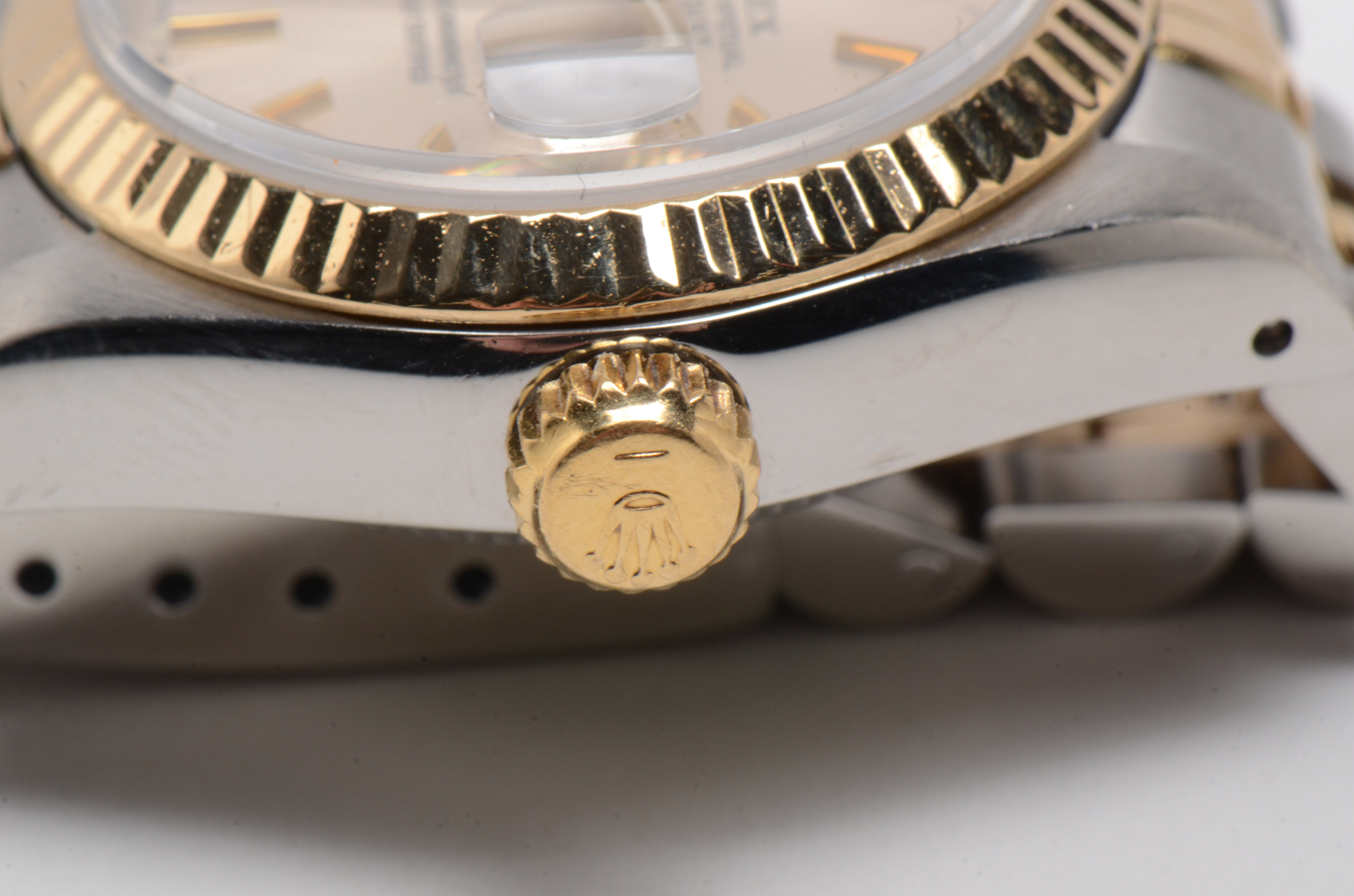 Women's Rolex Datejust 18K Gold and Steel Silver Dial Automatic