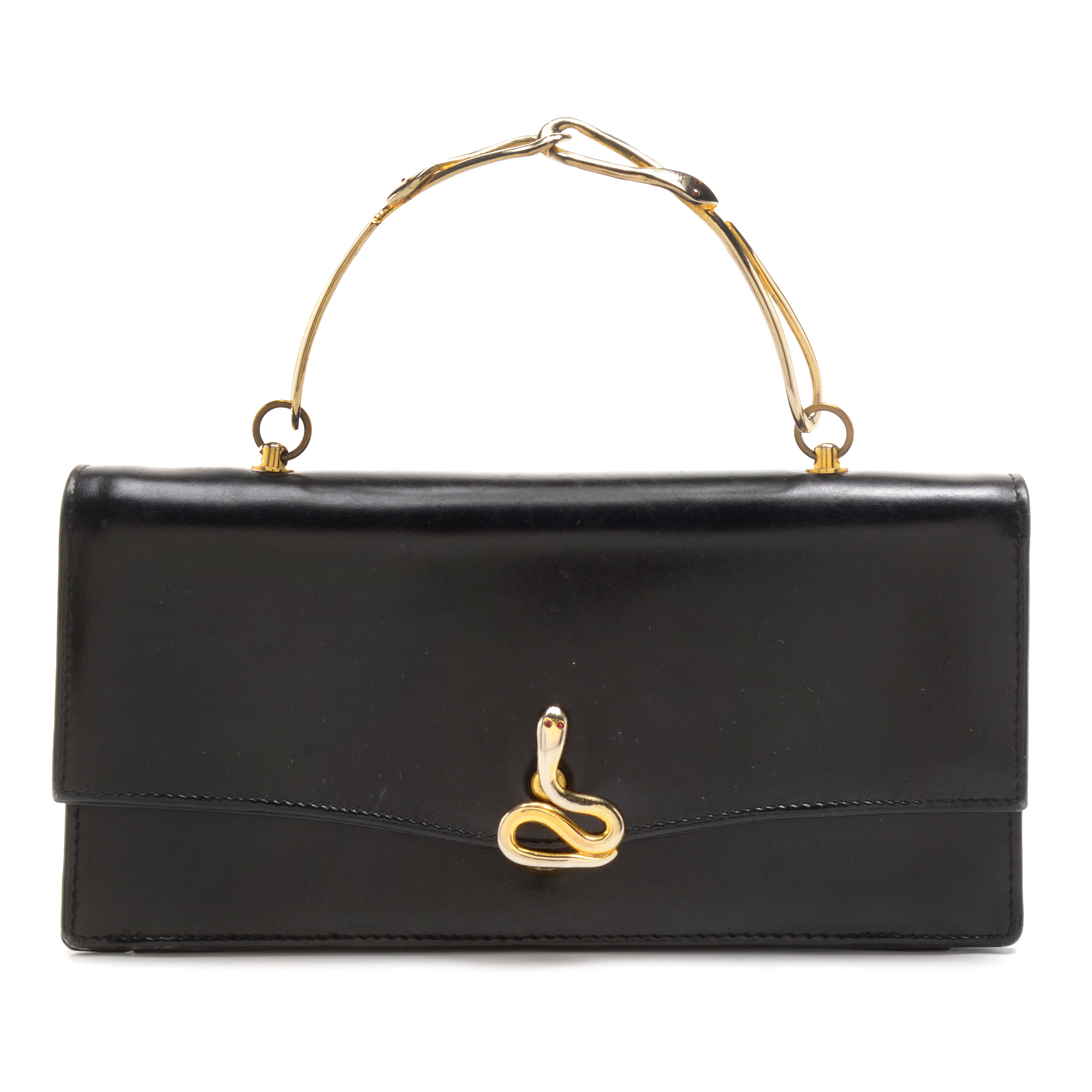 Vintage Roberta di Camerino Leather Snake Clutch