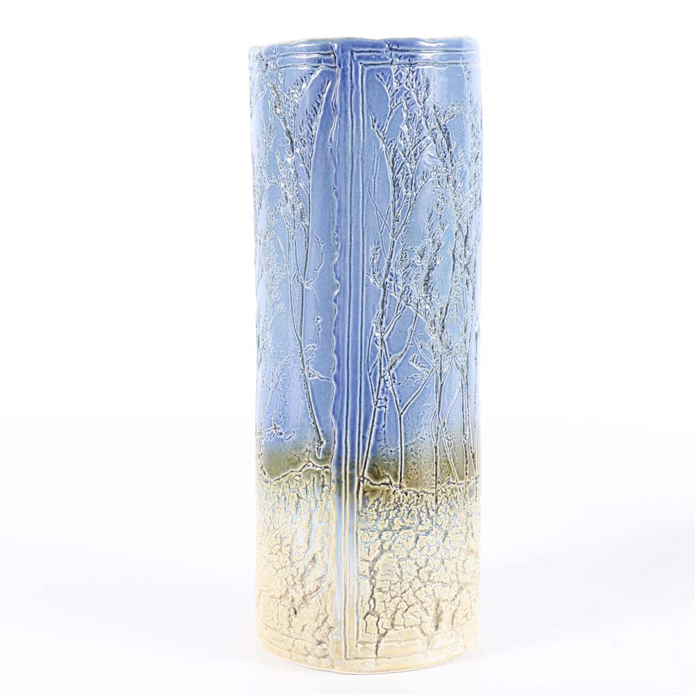 Pair of Tenmoku Pottery Vases