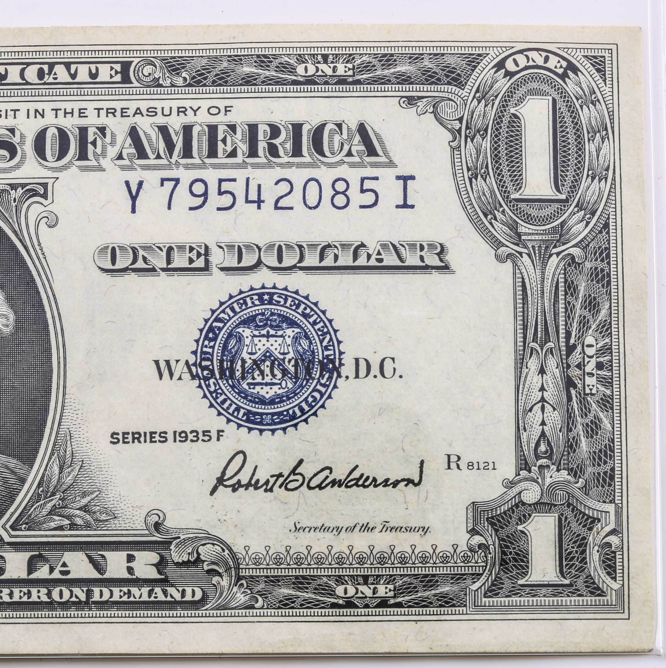 Group of Two 1935 One Dollar Silver Certificates