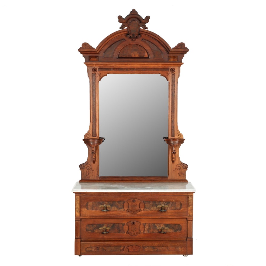 Circa 1890's Victorian Dresser with Mirror