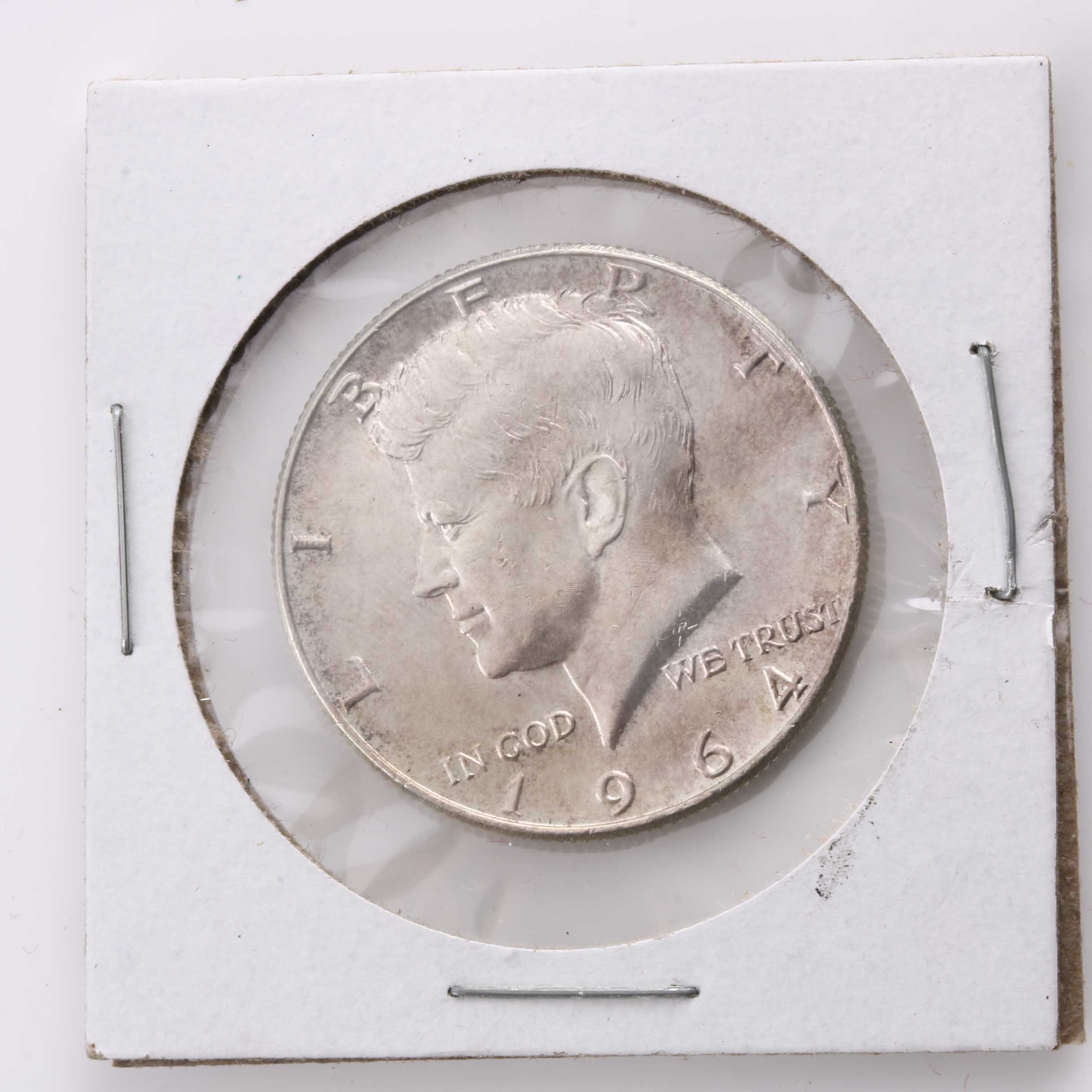 Group of American Coins Including Three 1964 JFK Silver Half Dollars
