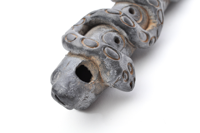 Clay Aztec Style Snake Flute