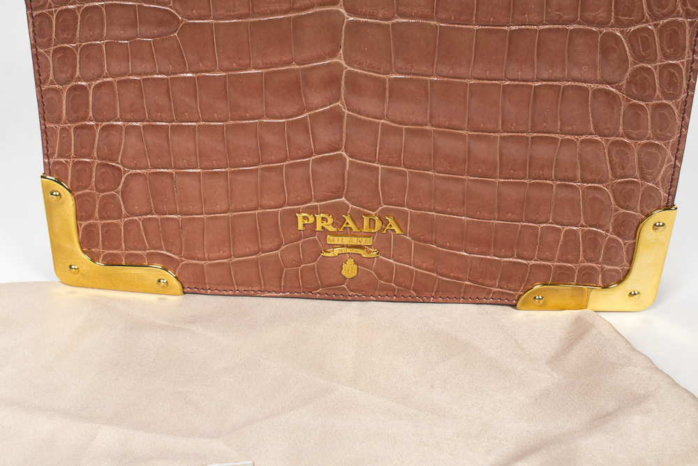 Prada Pochette Crocodile Handbag