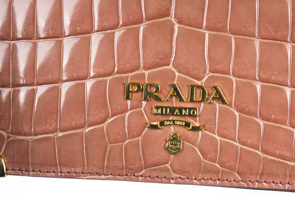 Prada Pochette Crocodile Handbag