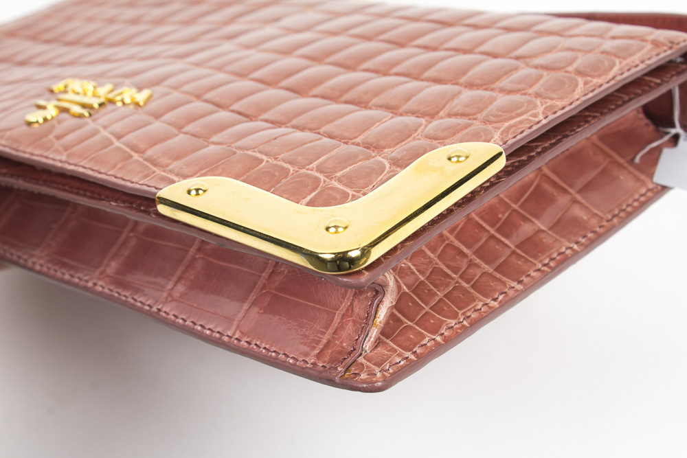 Prada Pochette Crocodile Handbag