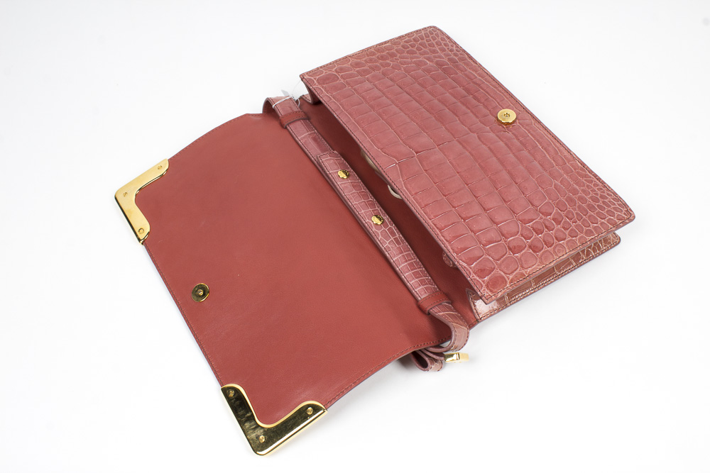 Prada Pochette Crocodile Handbag