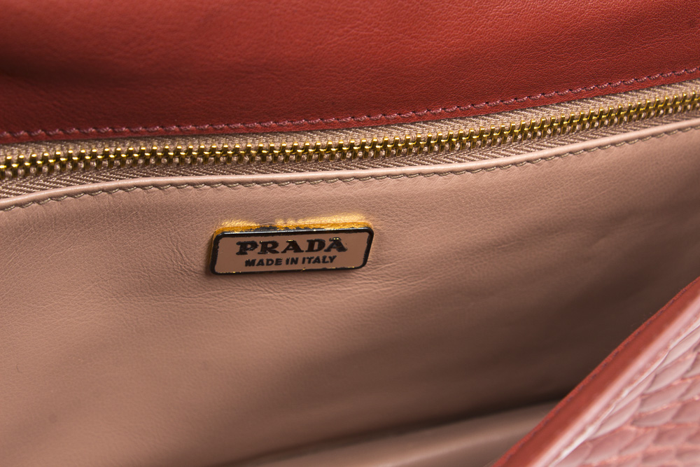 Prada Pochette Crocodile Handbag