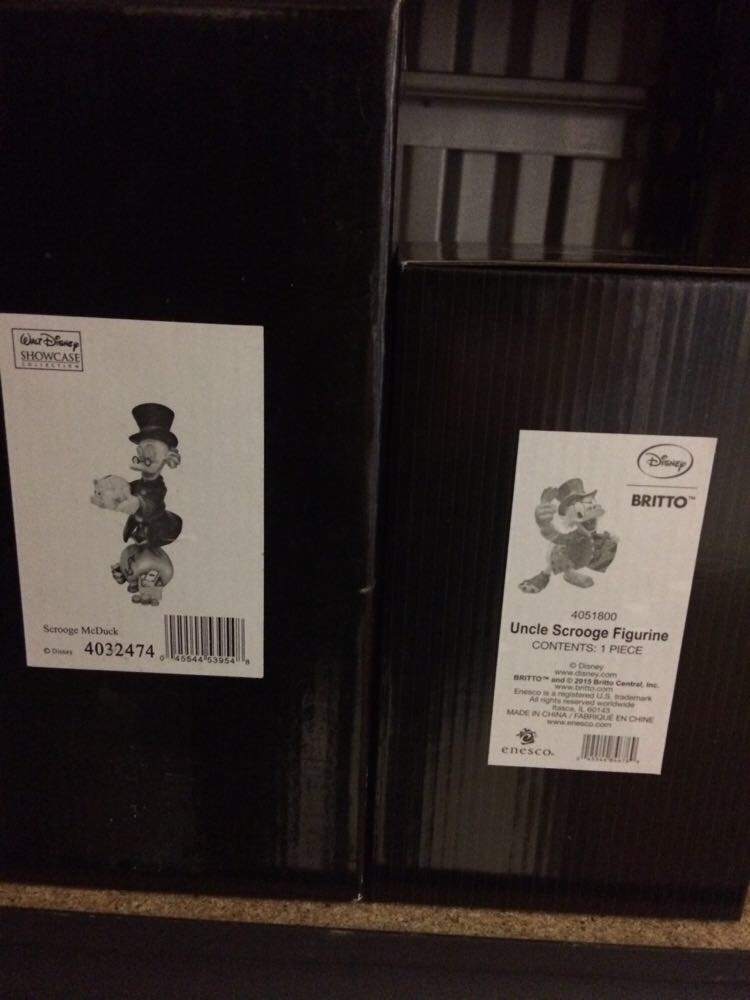 Walt Disney Figurines Including Scrooge