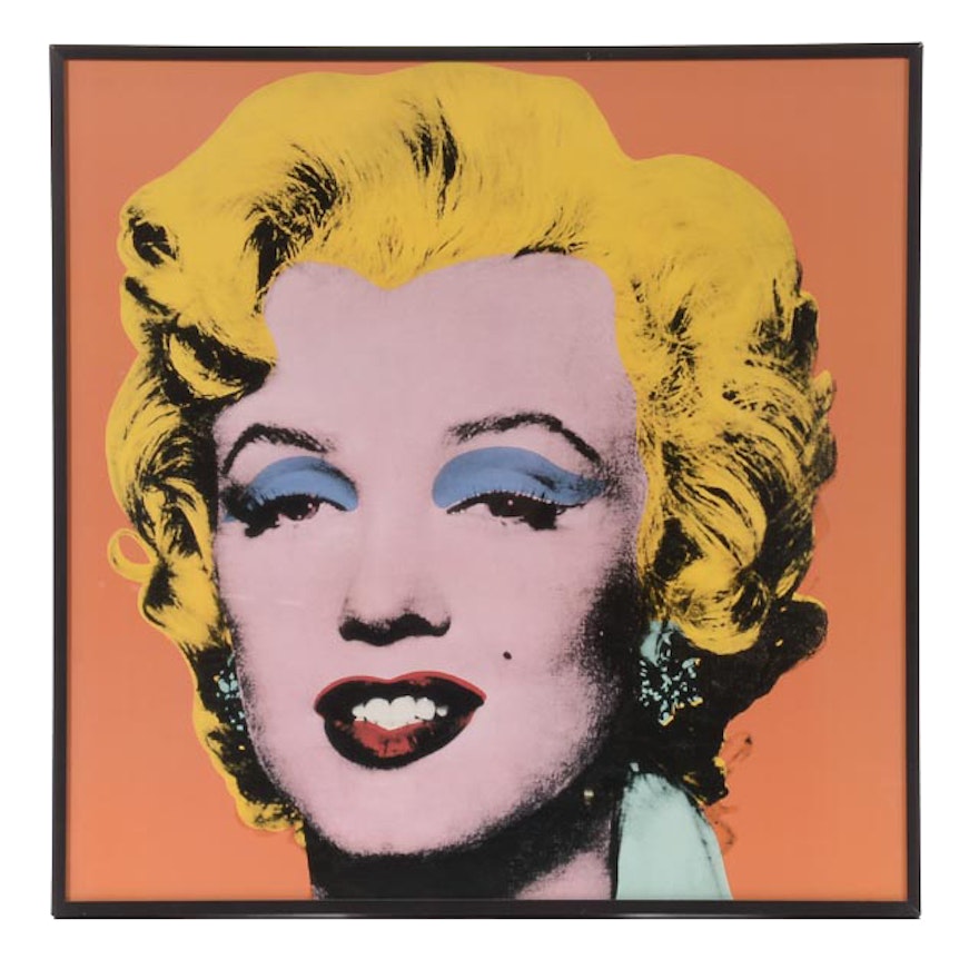 Offset Lithograph after Andy Warhol "Marilyn Monroe" Serigraph