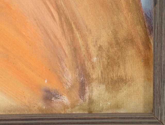 Mid-20th Century WPA-Style Oil Portrait on Board