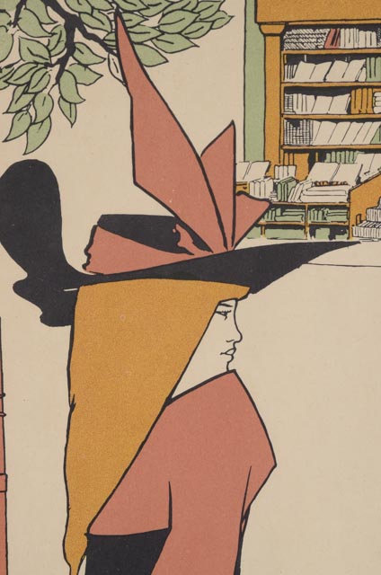 Color Lithograph Poster for the Pseudonym and Autonym Libraries