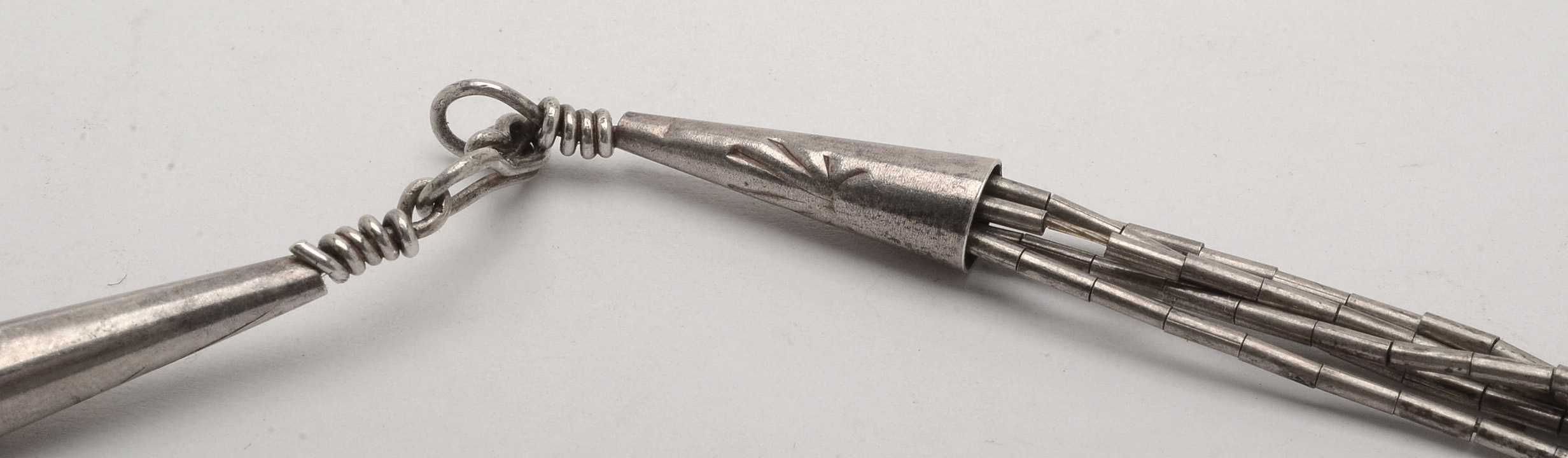 Sterling Liquid Silver Necklace and Earrings with Cuff Bracelet