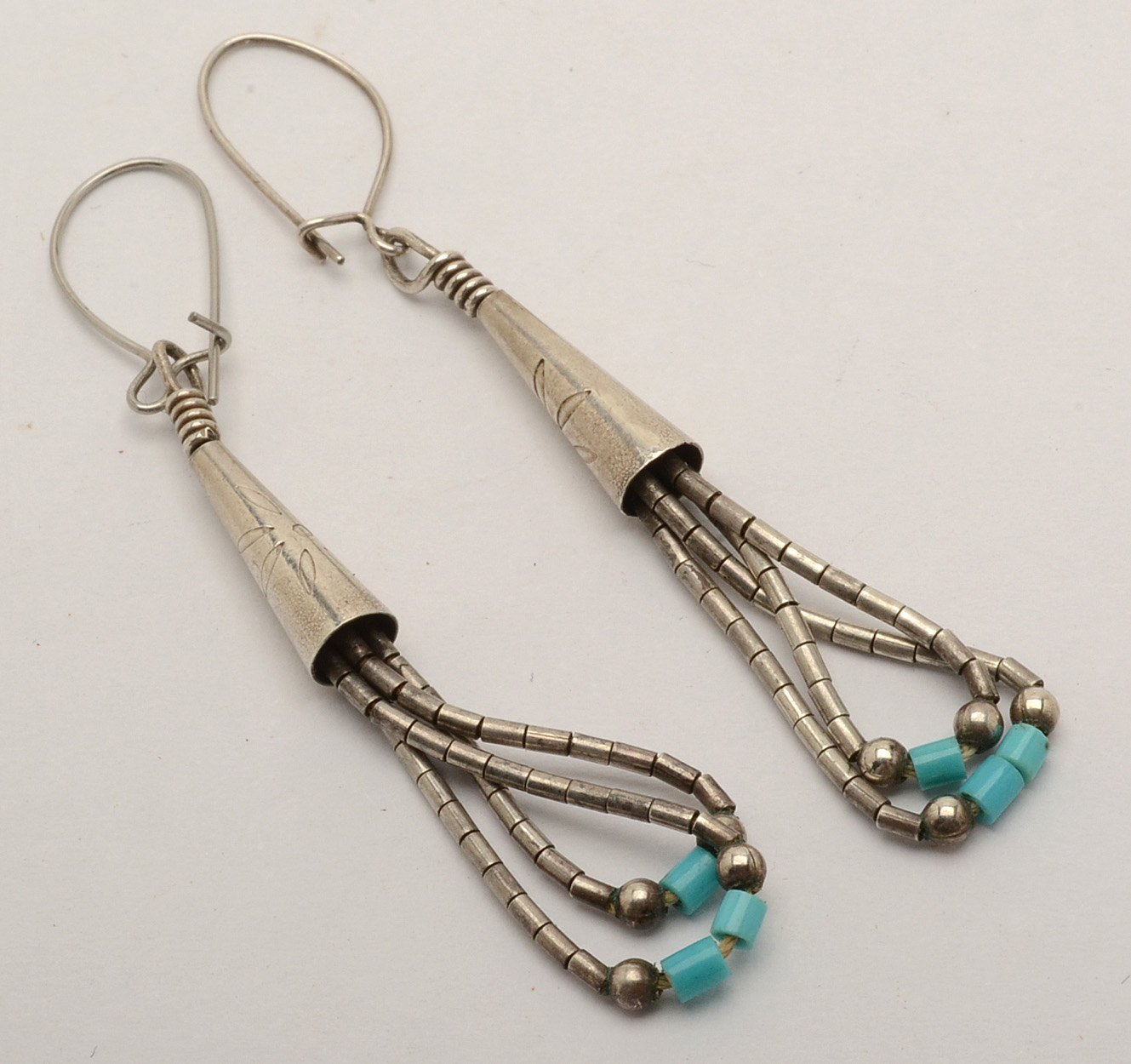 Sterling Liquid Silver Necklace and Earrings with Cuff Bracelet