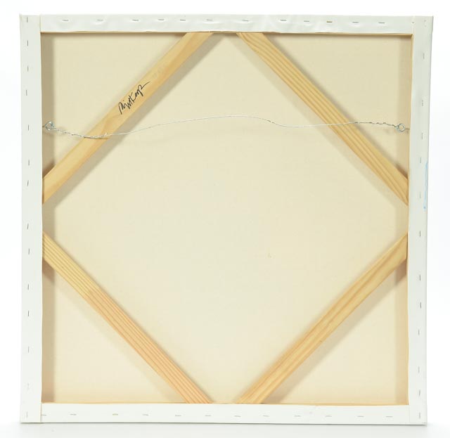 Robbie Kemper Original Acrylic Painting on Canvas "Pink, Brown, Yellow"