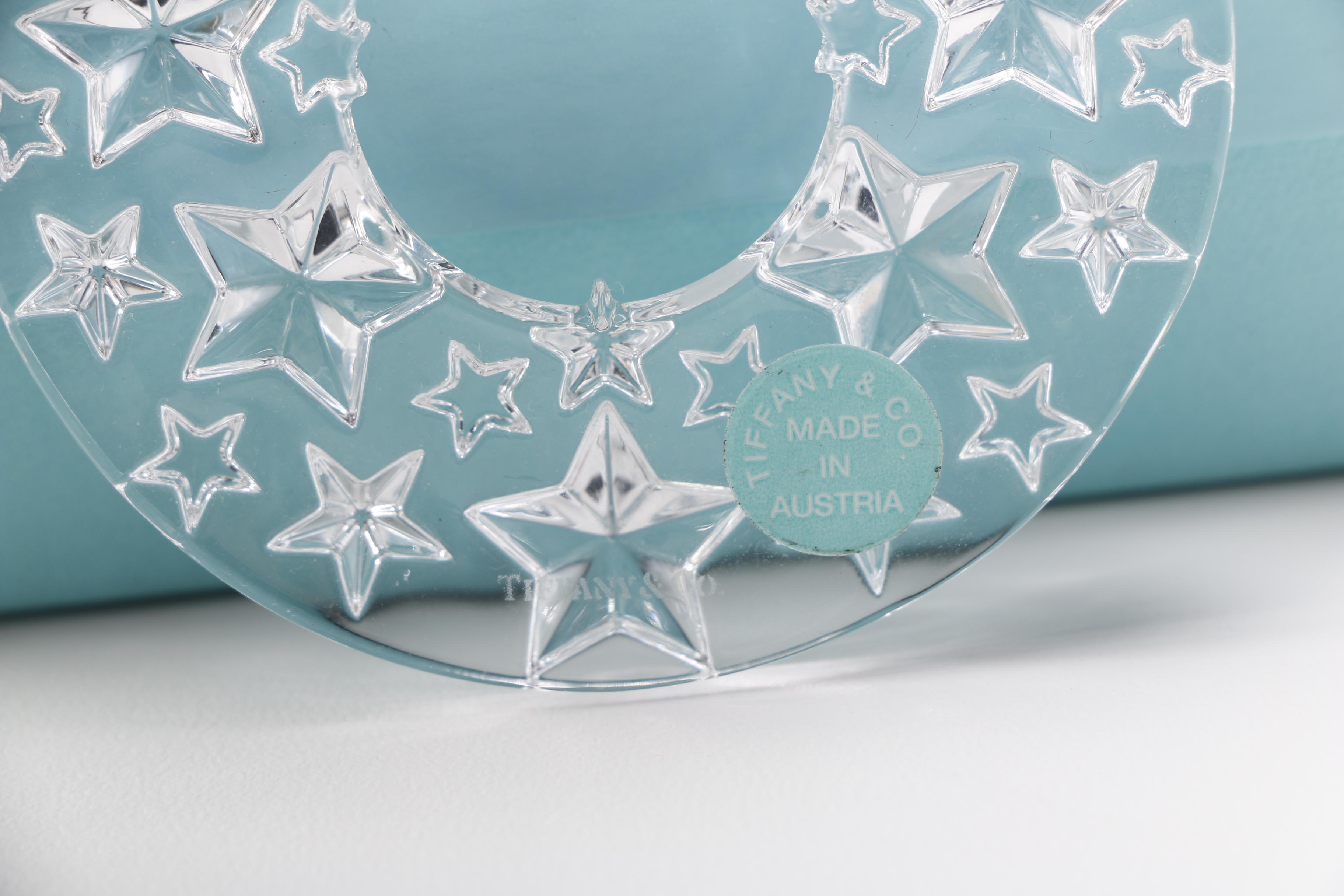 Tiffany & Co. Crystal Ornaments With Snowflake and Stars