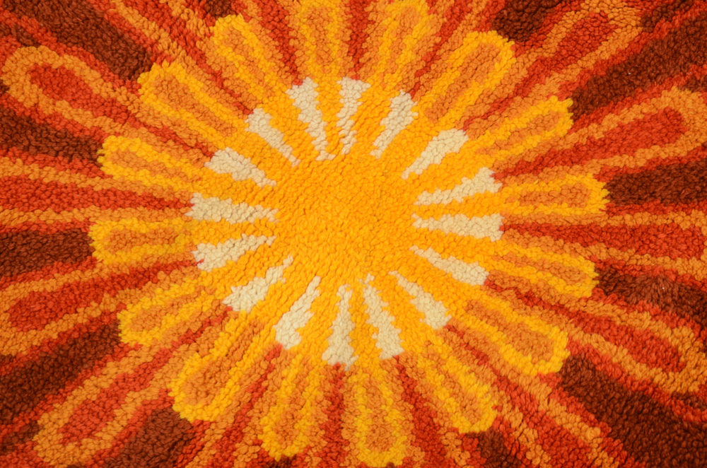 Vintage Circular Accent Rug