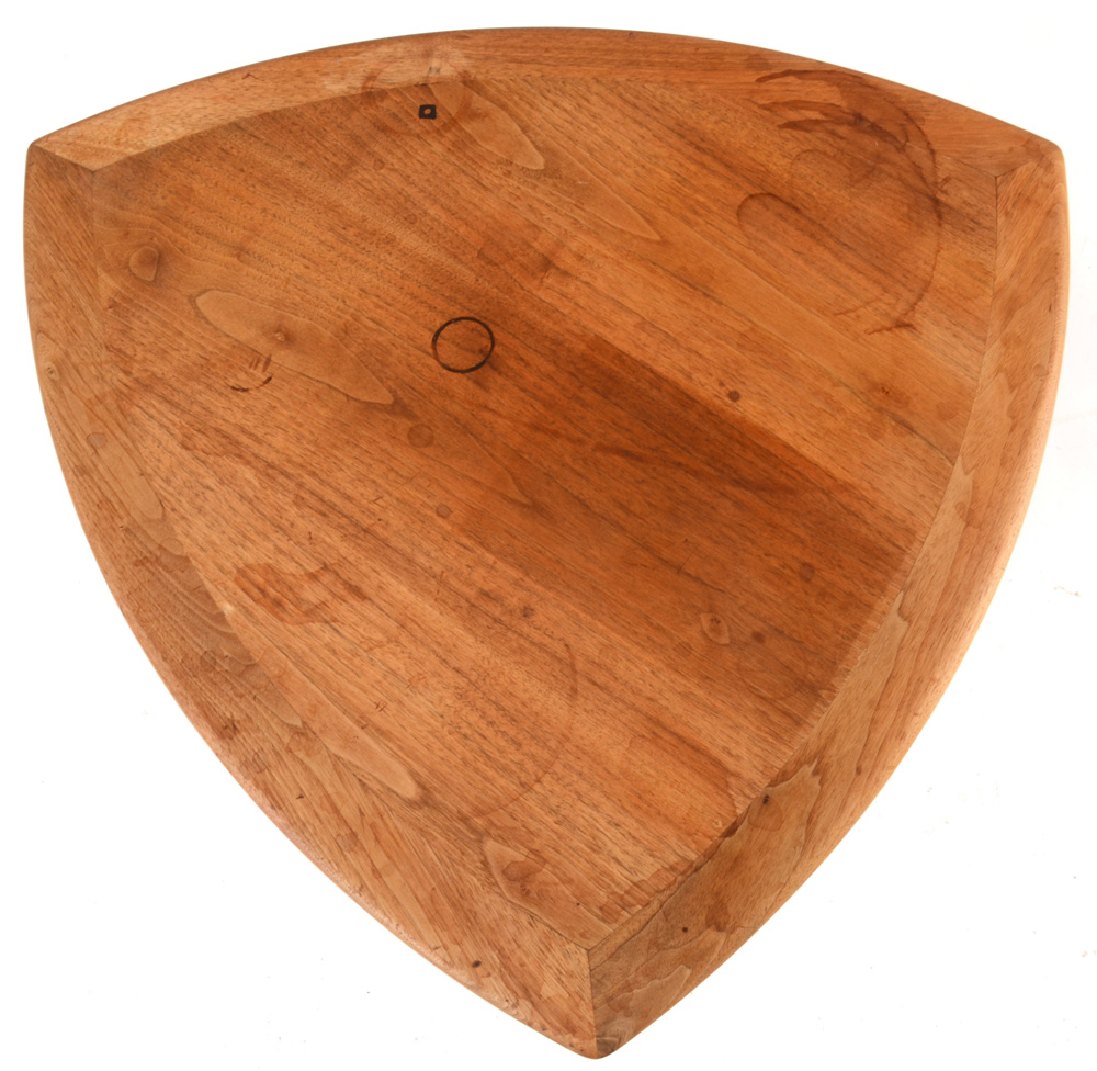 Danish Modern Triangular Teak Wood Table