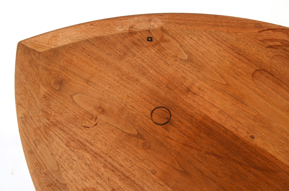 Danish Modern Triangular Teak Wood Table