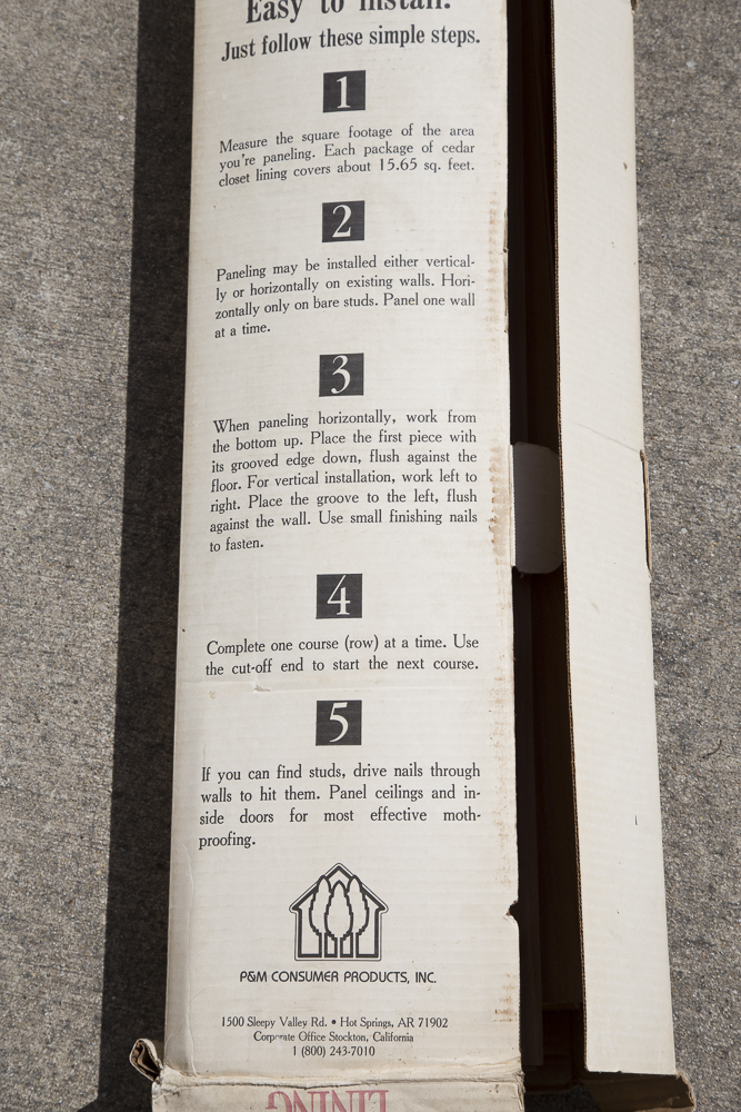 Aromatic Cedar Closet Lining