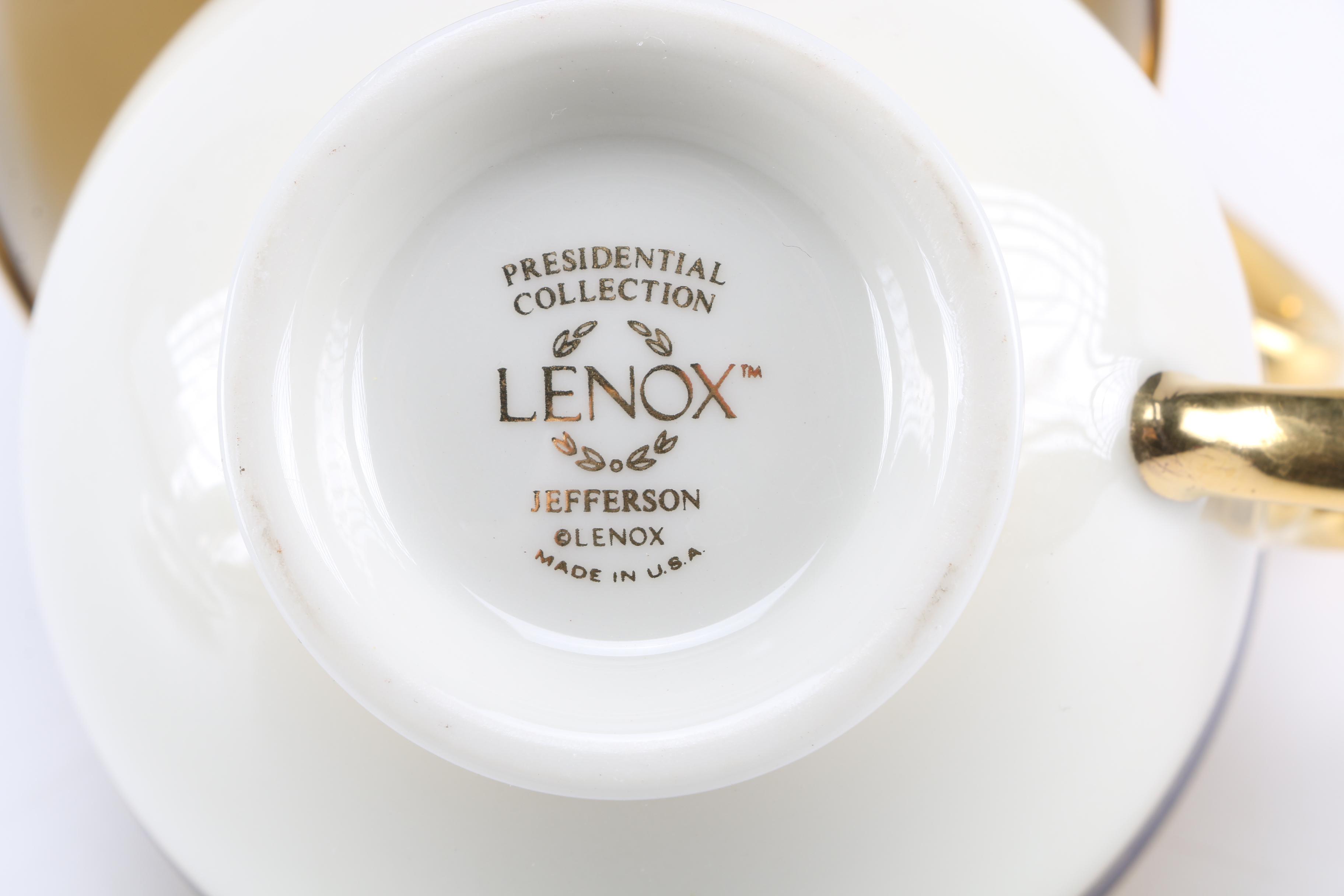 Lenox Presidential Collection "Jefferson" Chinaware
