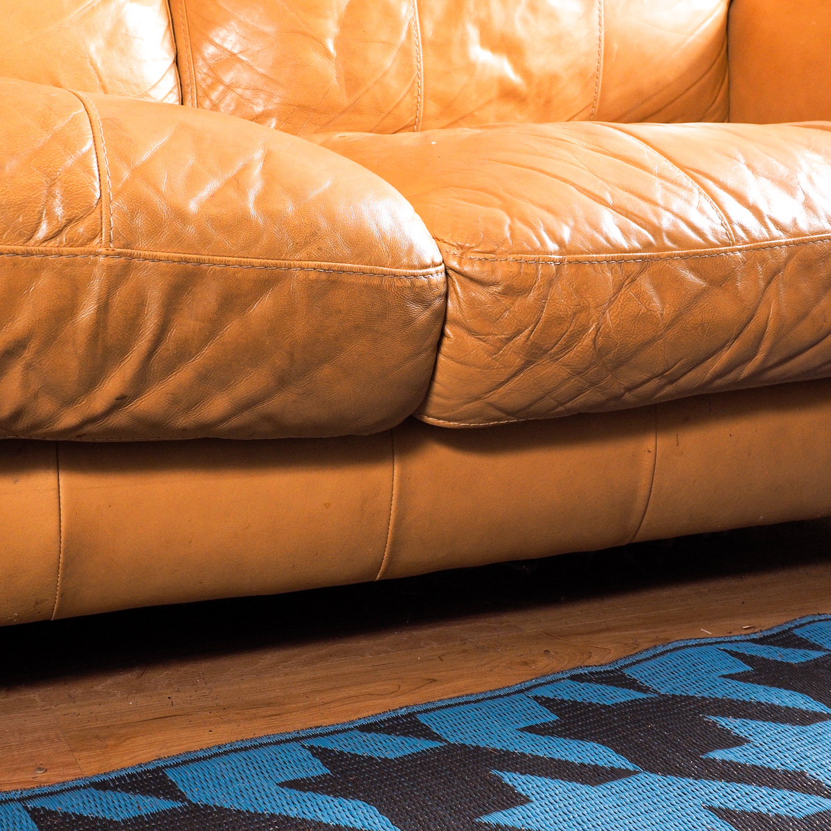 Contemporary Leather Love Seat