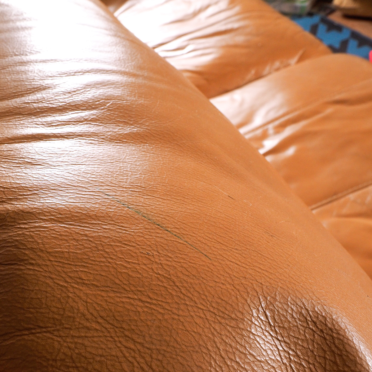Contemporary Leather Love Seat