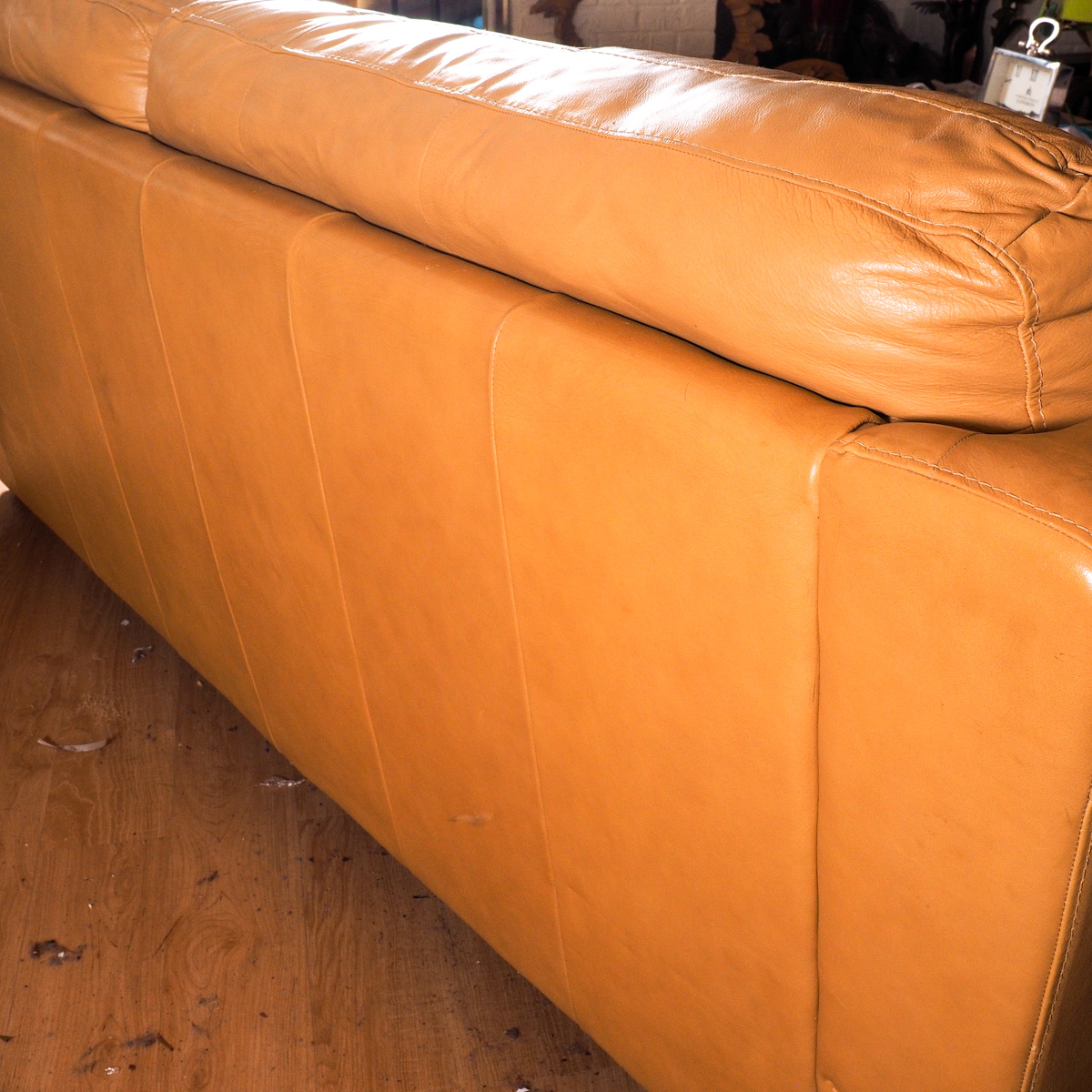 Contemporary Leather Love Seat