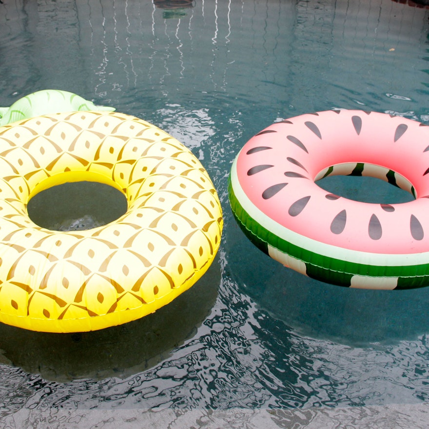 Pair of Bigmouth Inflatable Pool Floats