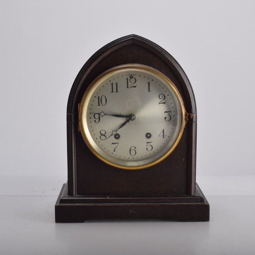 Seth Thomas Vintage Gothic Mantel Clock