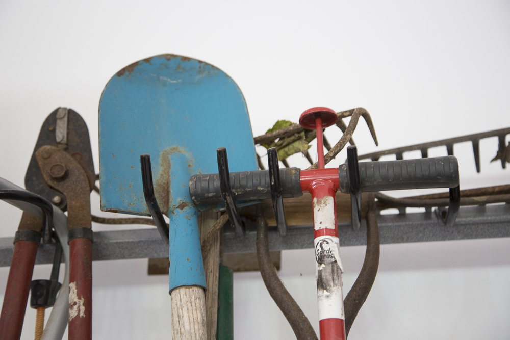 Assortment of Garden Shovels and Tools