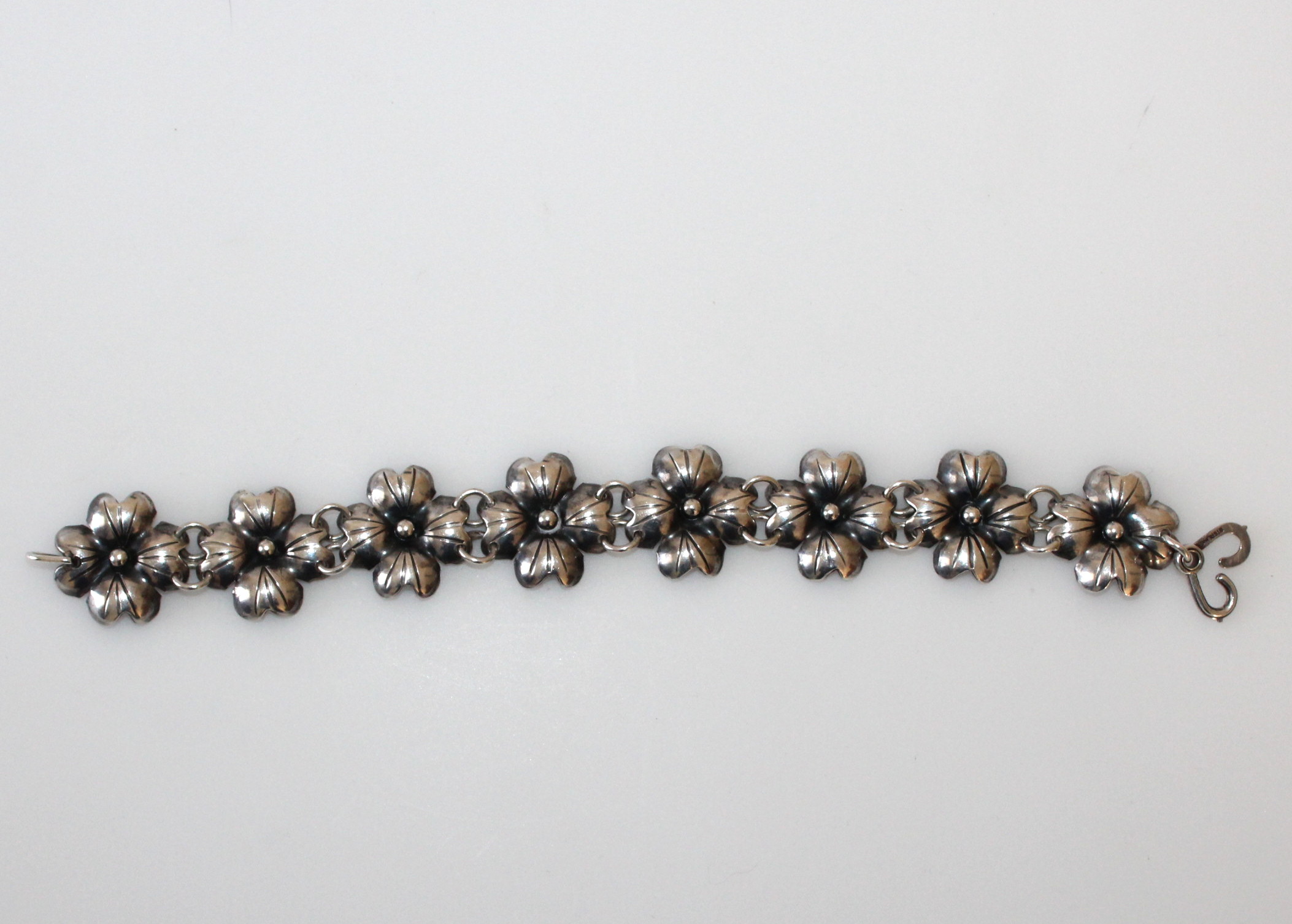 Vintage Hand Wrought Temming Sterling Bracelet