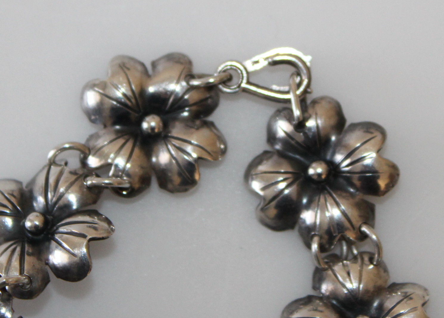 Vintage Hand Wrought Temming Sterling Bracelet