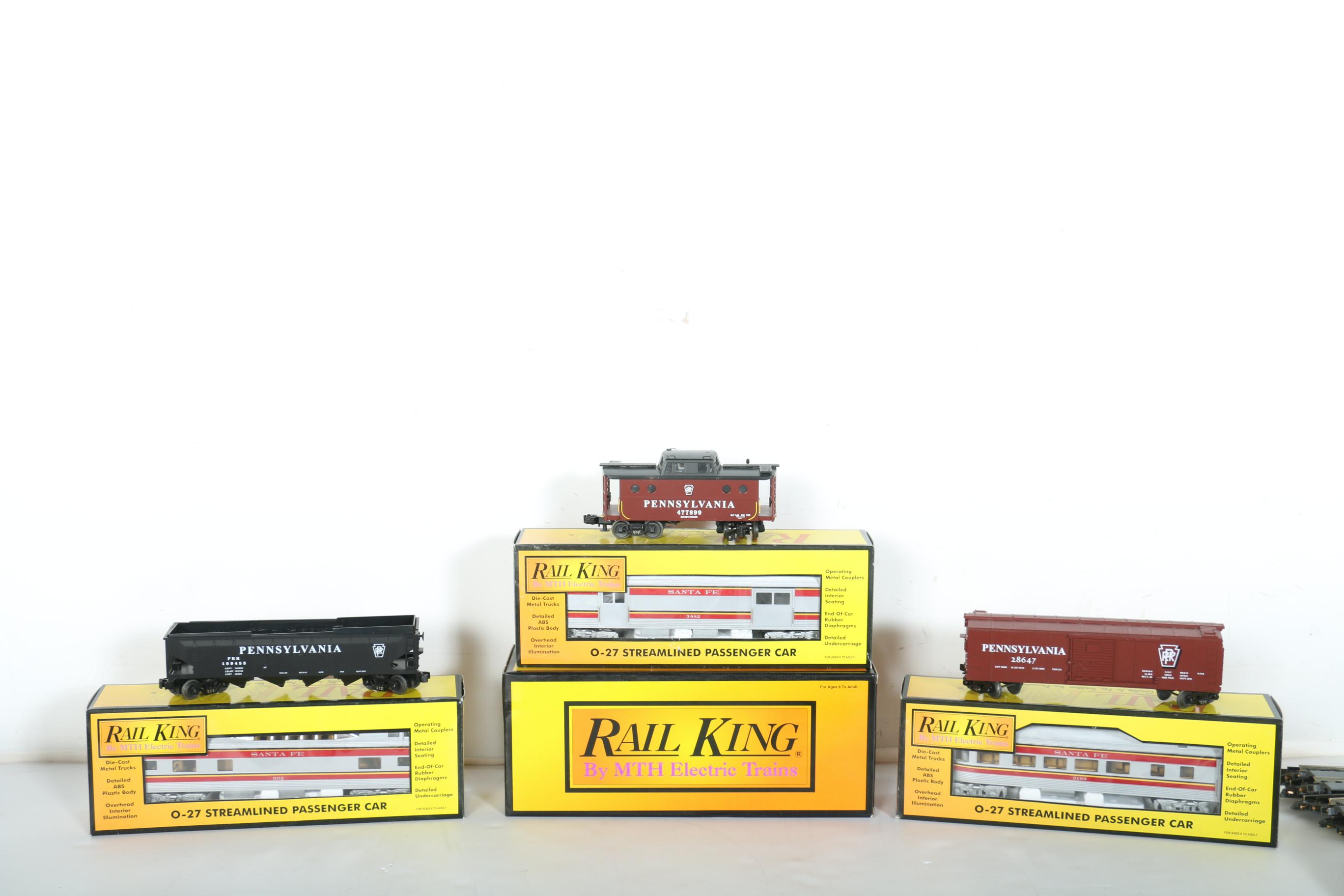 Rail King Model Train Cars and Track