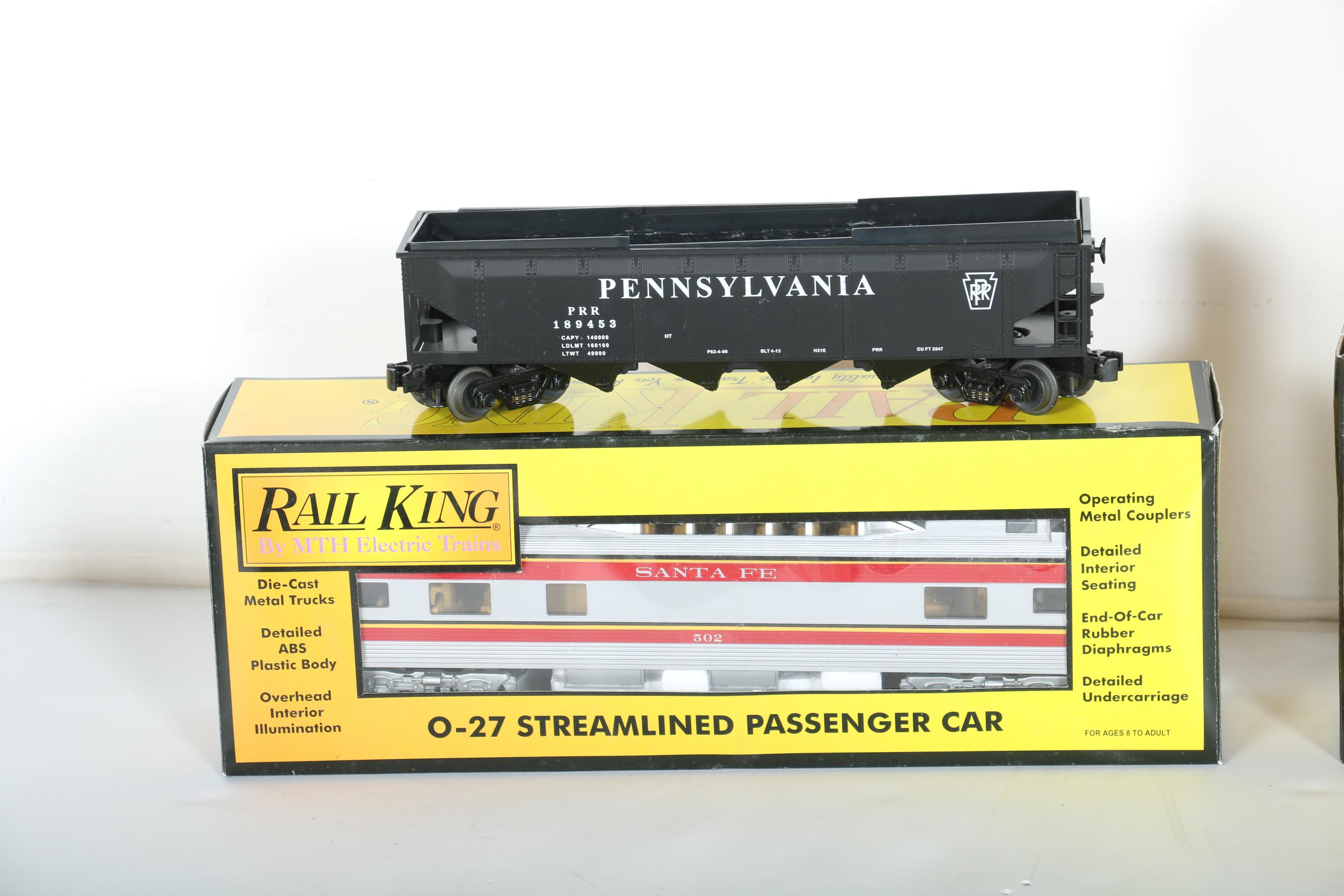Rail King Model Train Cars and Track