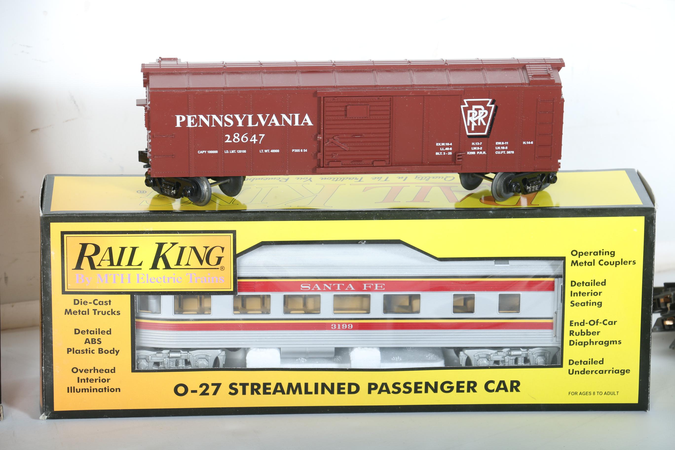Rail King Model Train Cars and Track