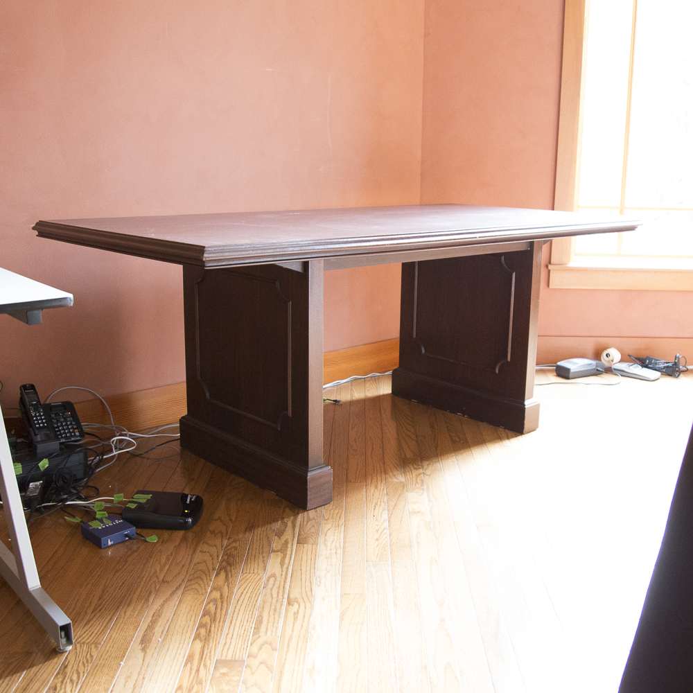 Large Mahogany Executive  Desk