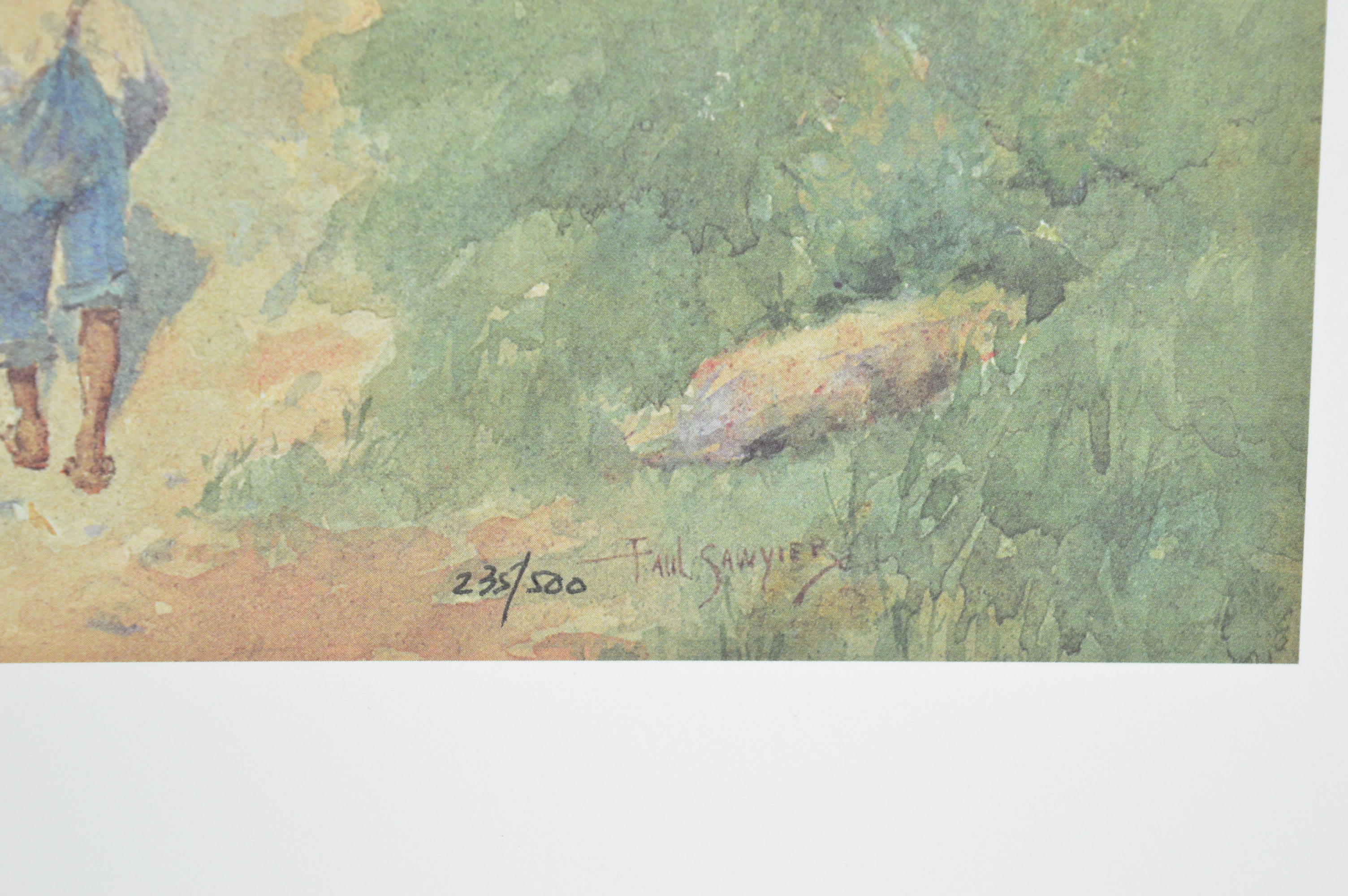 Paul Sawyier Limited Edition Prints "The Good Earth," "Heading Home" and "Berry Pickin'"