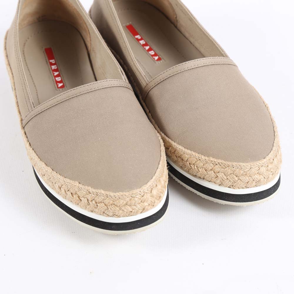 Prada Gabardine Espadrilles
