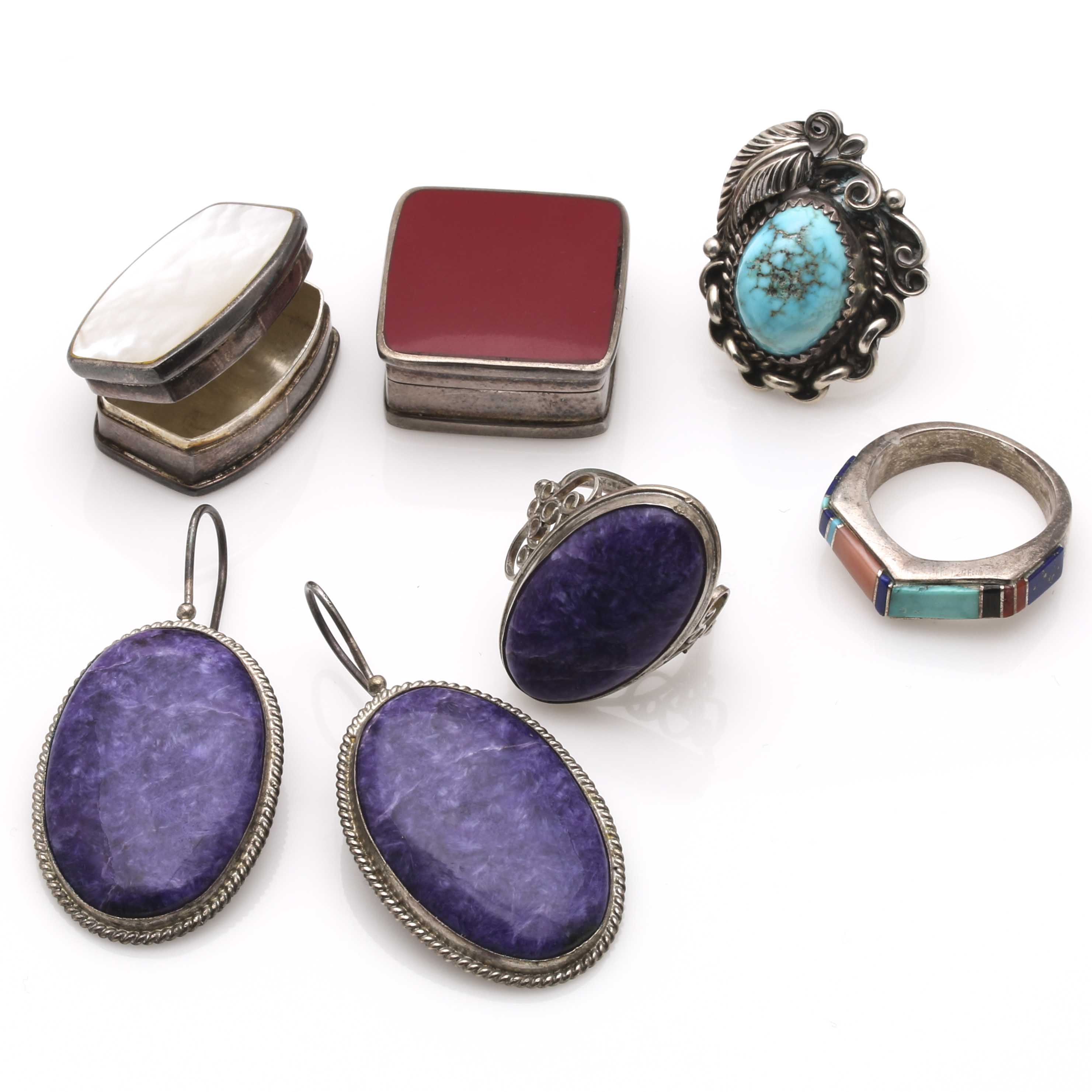 Sterling Silver Gemstone Jewelry and Trinkets