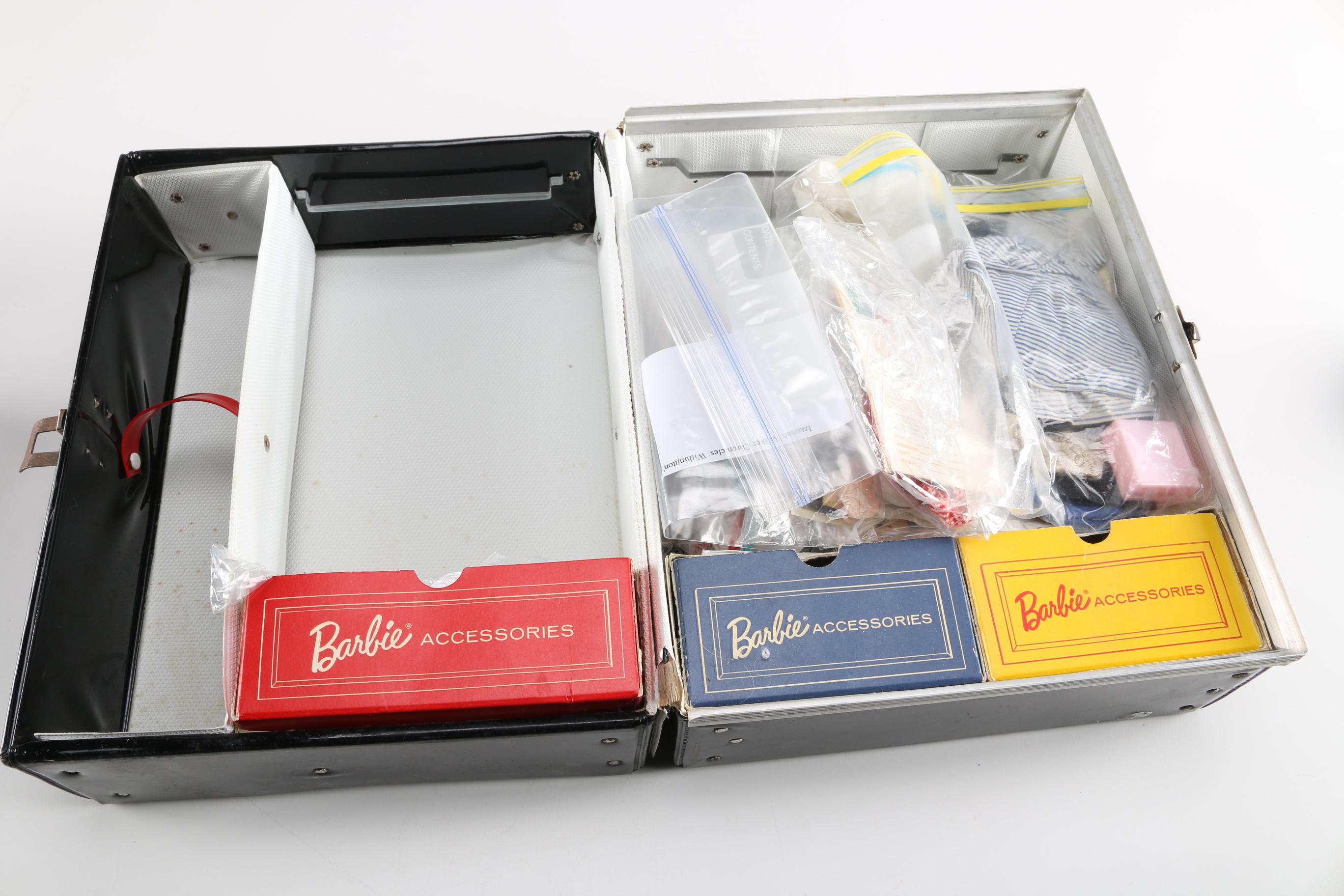 Vintage Barbie Carrying Cases with Accessories