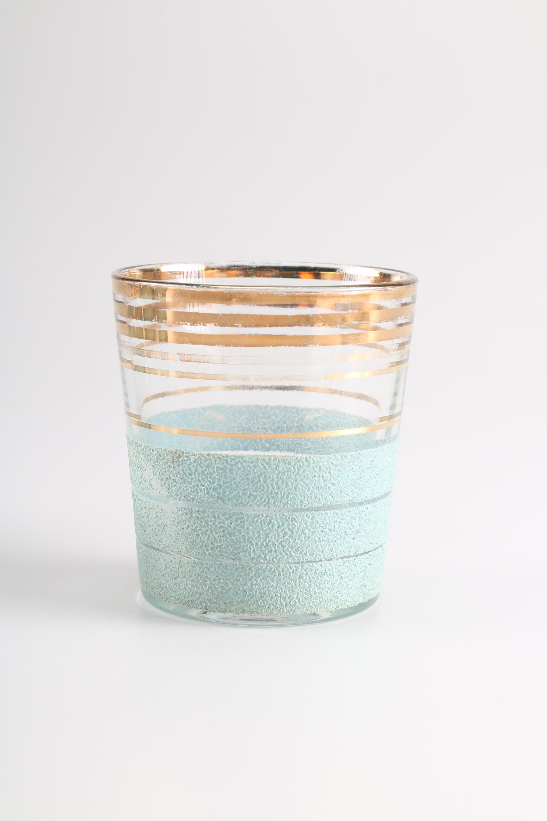 Set of Gold Tone Glasses