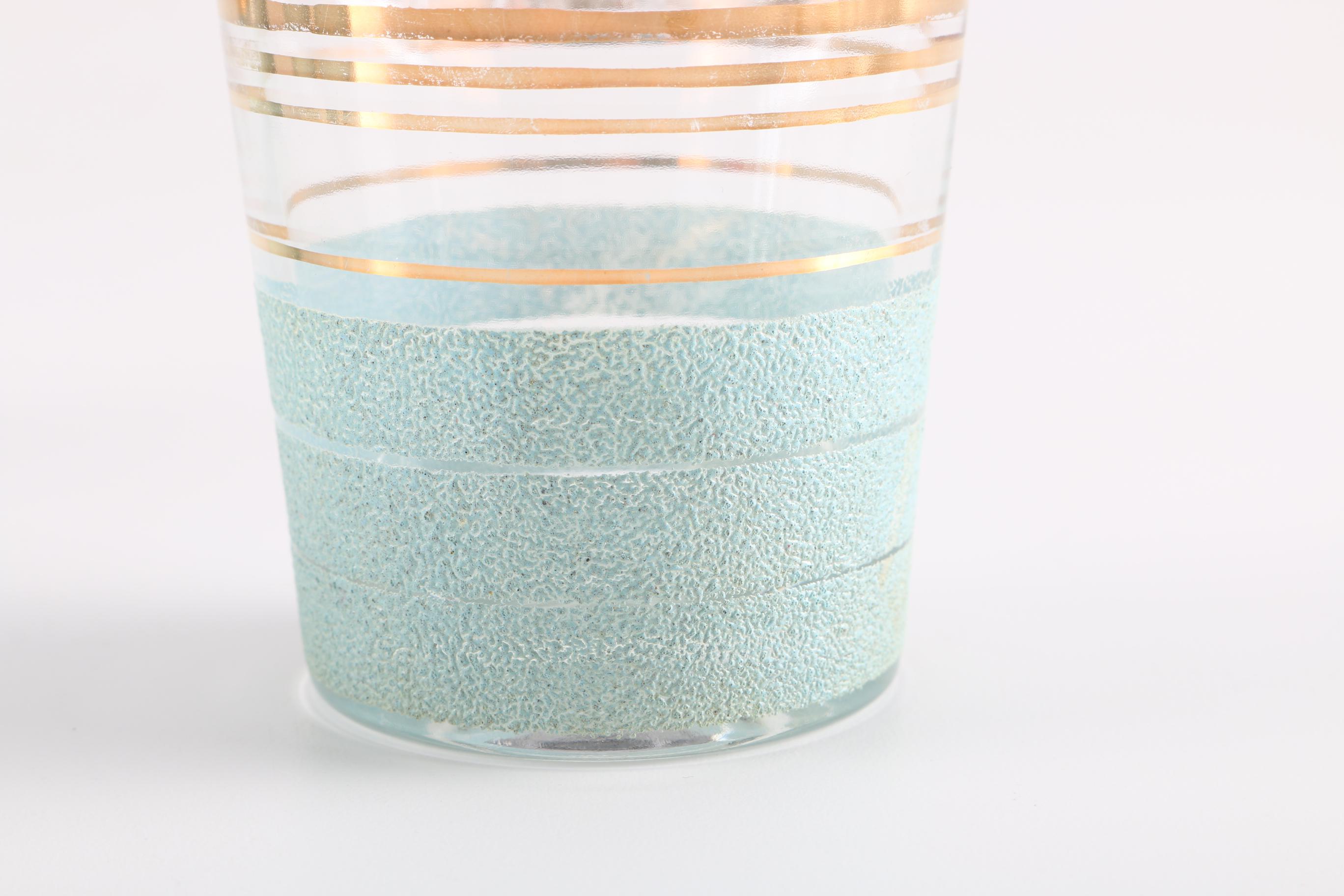 Set of Gold Tone Glasses