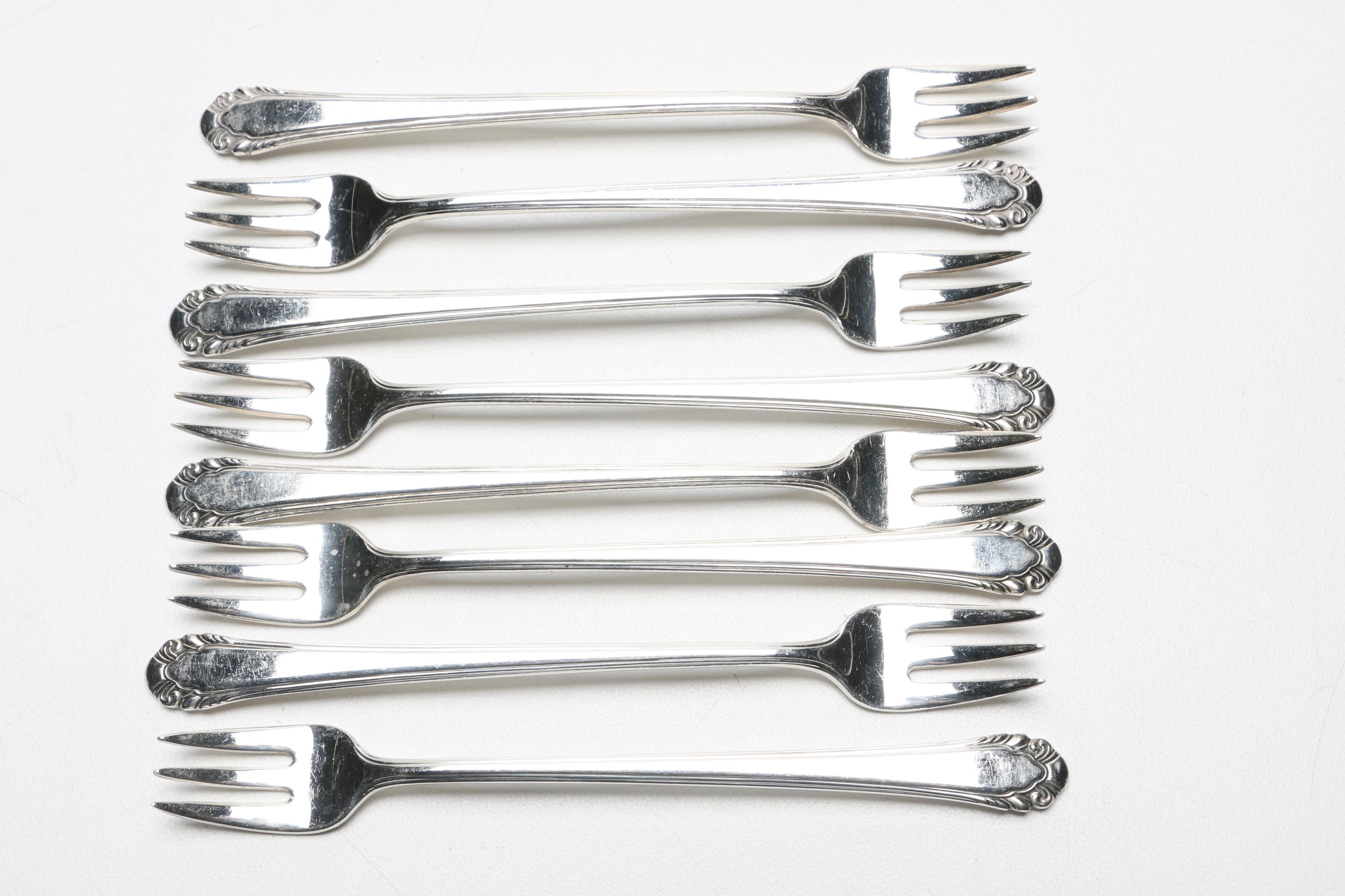 Gorham "Cavalier" Silver Plate Flatware Set