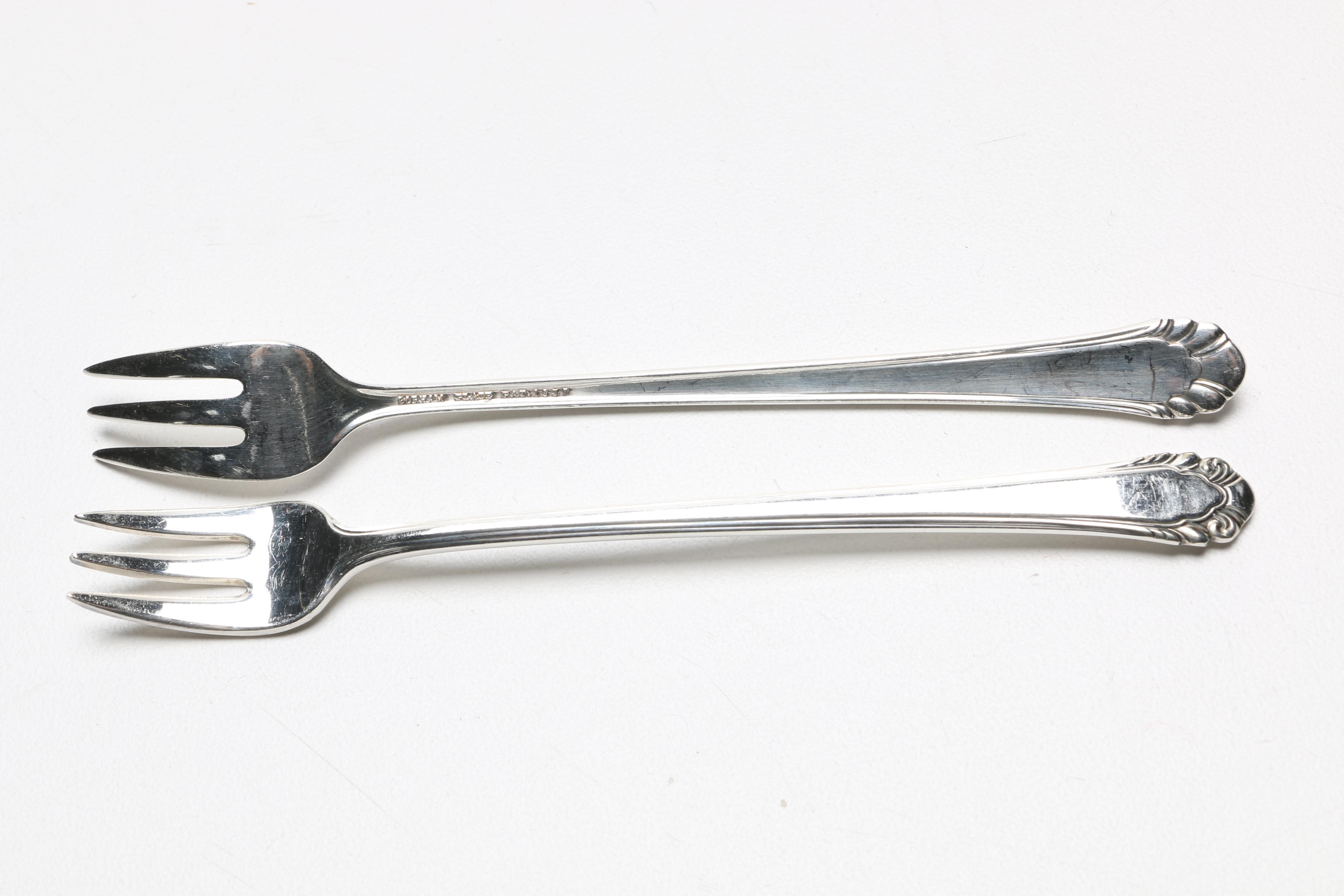 Gorham "Cavalier" Silver Plate Flatware Set