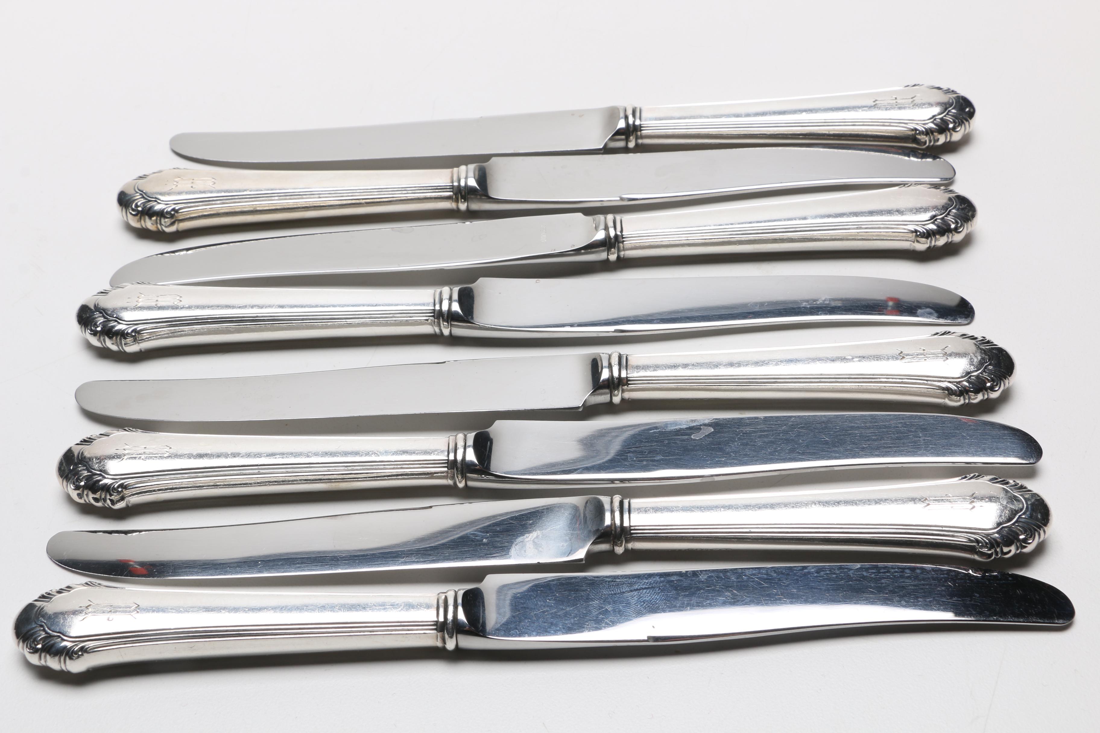 Gorham "Cavalier" Silver Plate Flatware Set