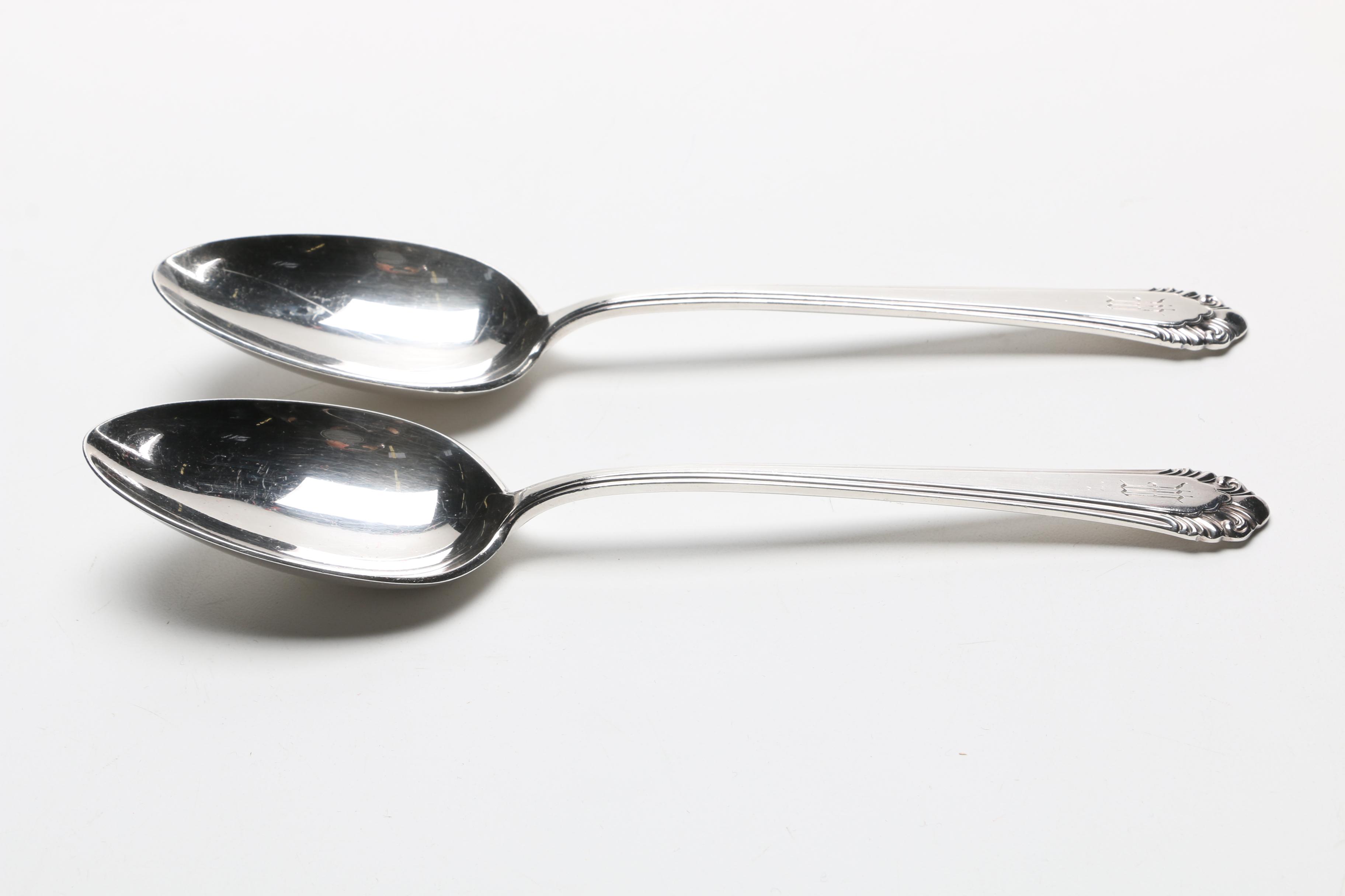 Gorham "Cavalier" Silver Plate Flatware Set