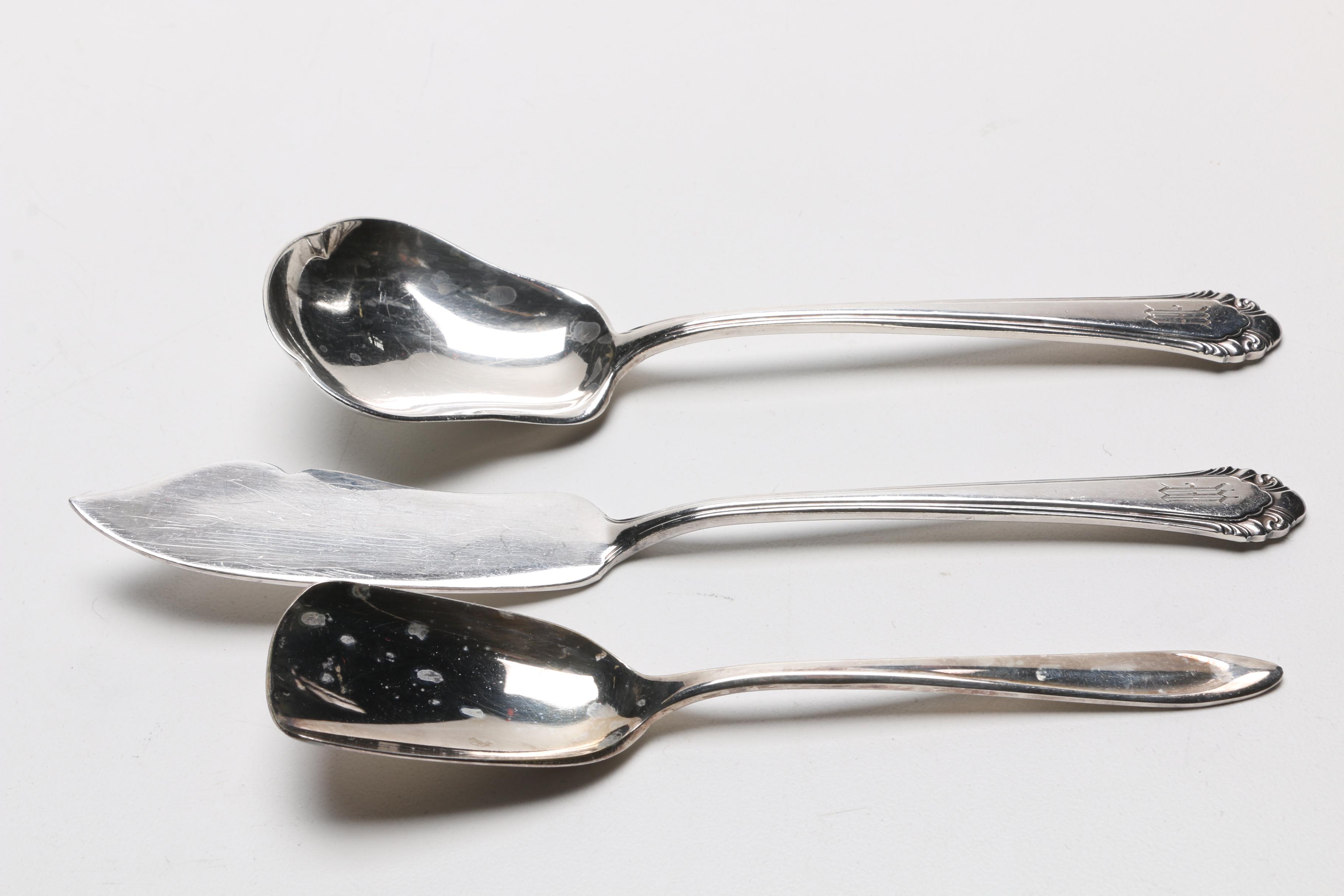 Gorham "Cavalier" Silver Plate Flatware Set