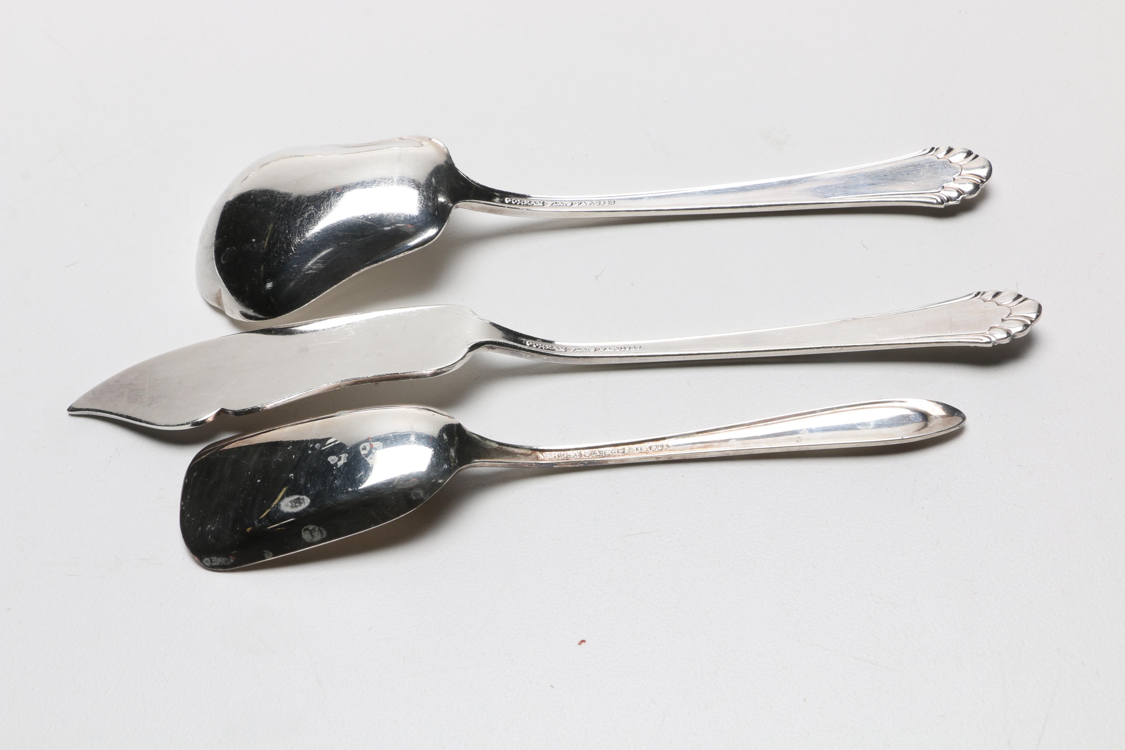 Gorham "Cavalier" Silver Plate Flatware Set