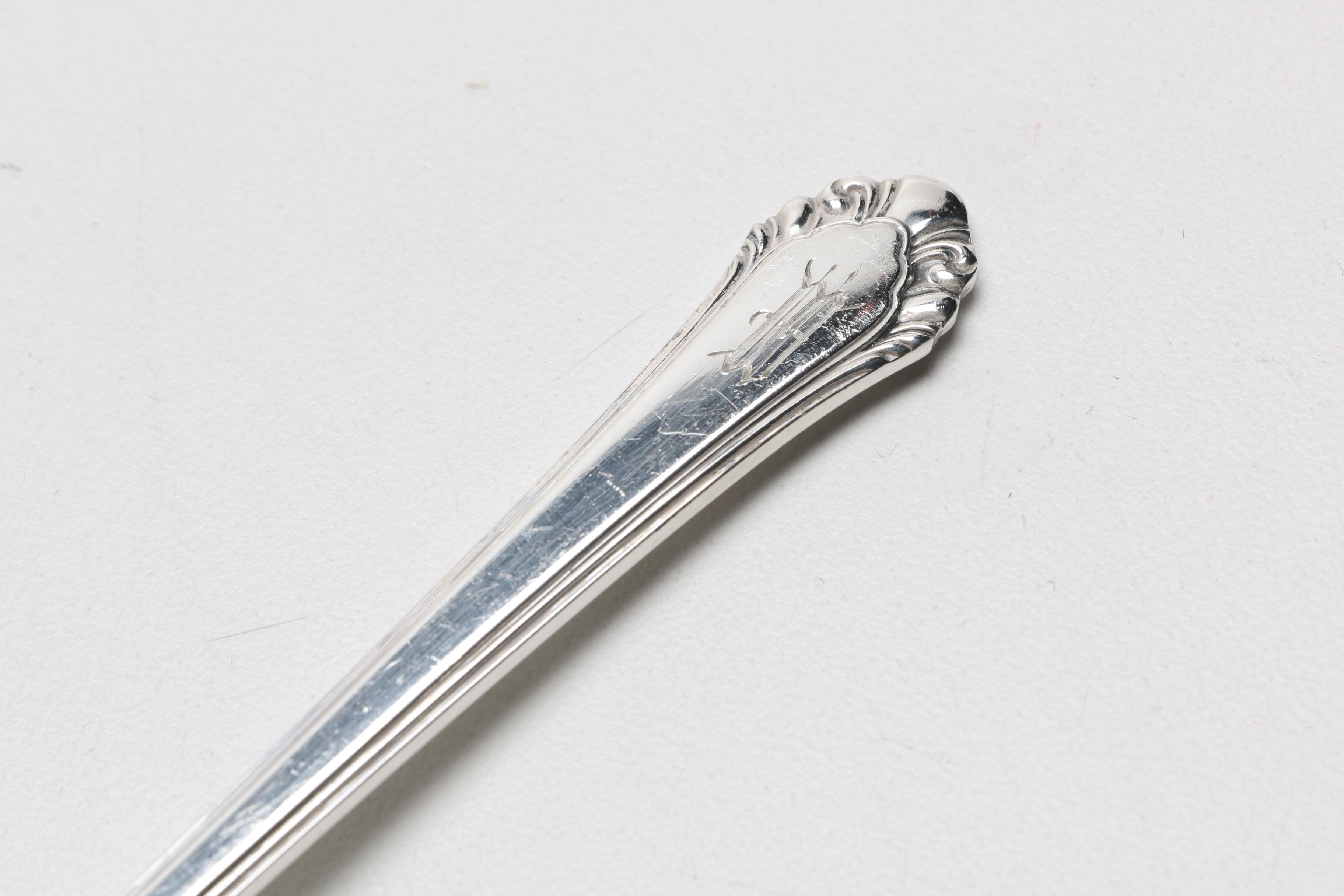 Gorham "Cavalier" Silver Plate Flatware Set